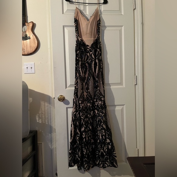 black and tan prom dress - Picture 3 of 7